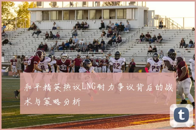 和平精英热议LNG耐力争议背后的战术与策略分析