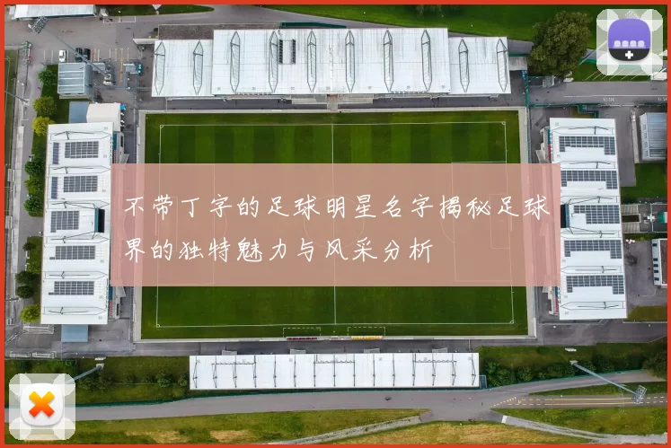 不带丁字的足球明星名字揭秘足球界的独特魅力与风采分析